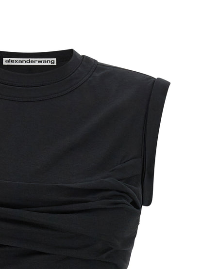 Alexander Wang Twisted Bust Layered Tank Top