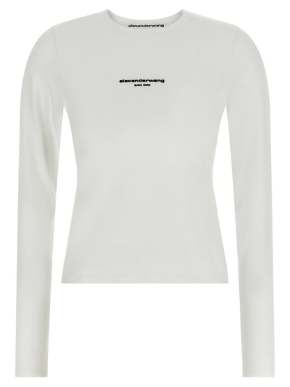 Alexander Wang Ls Tee W/logo Print T-shirt