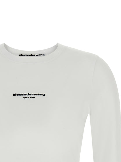 Alexander Wang Ls Tee W/logo Print T-shirt