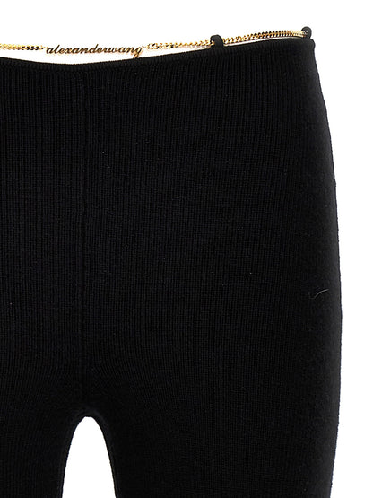 Alexander Wang Gold Nameplate Chain Pants