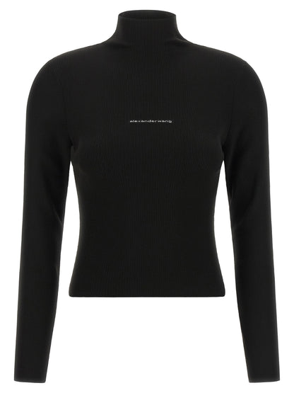 Alexander Wang Ribbed Sweater With Logo