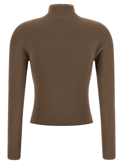 Alexander Wang Logo Ribbed Sweater
