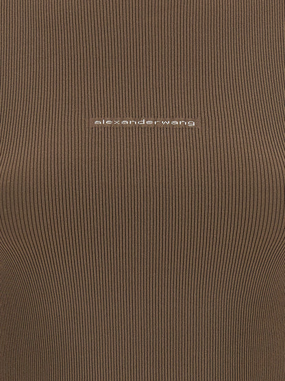 Alexander Wang Logo Ribbed Sweater
