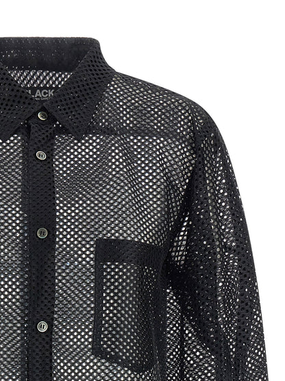 Comme Des Garcons Black Mesh Shirt