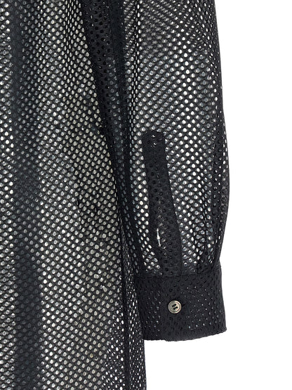 Comme Des Garcons Black Mesh Shirt