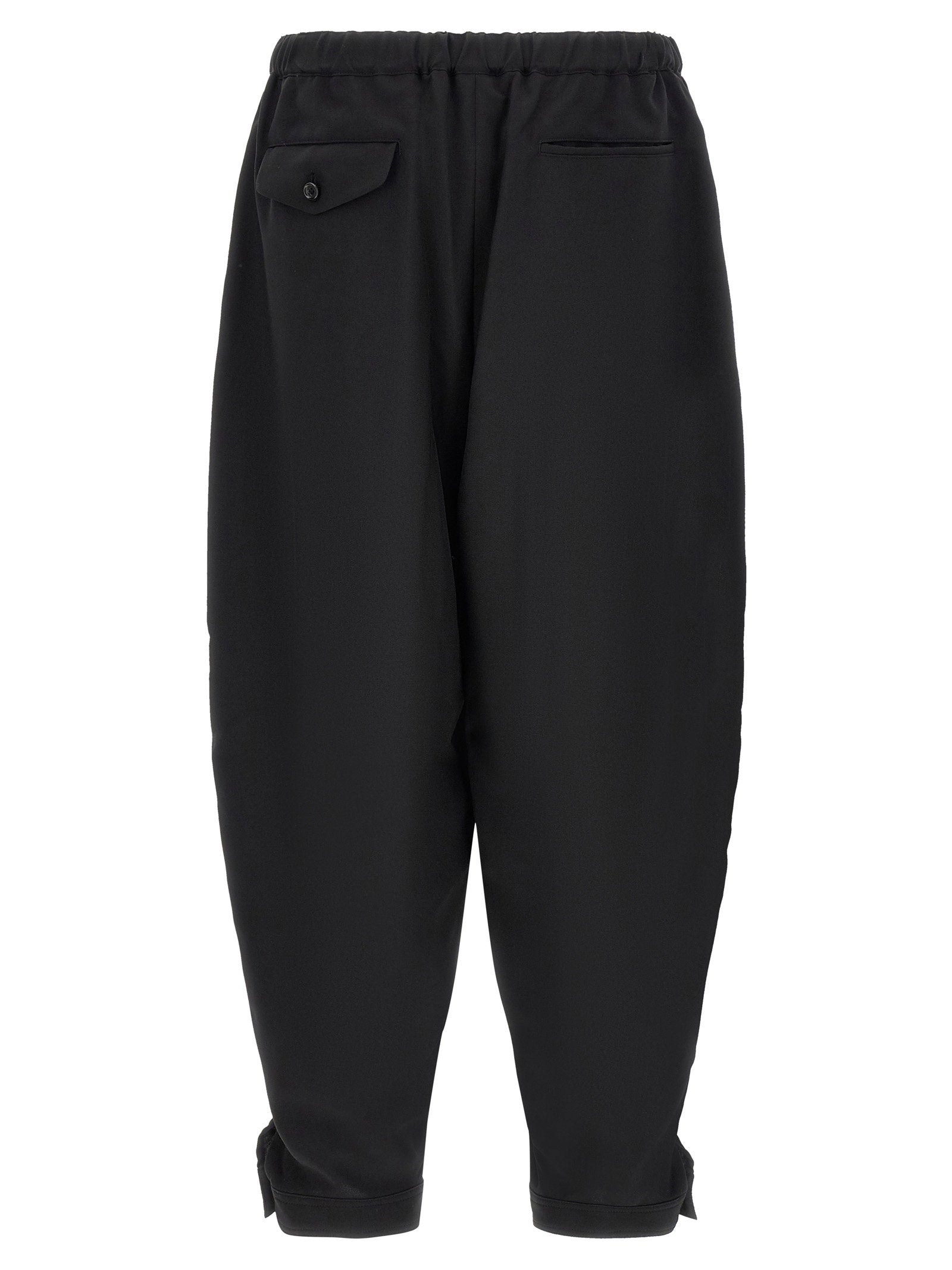 Comme Des Garcons Black Barrel Leg Pants