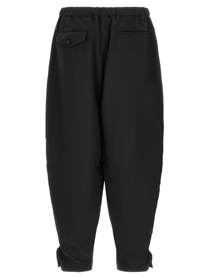 Comme Des Garcons Black Barrel Leg Pants