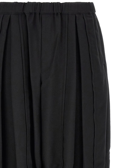 Comme Des Garcons Black Barrel Leg Pants