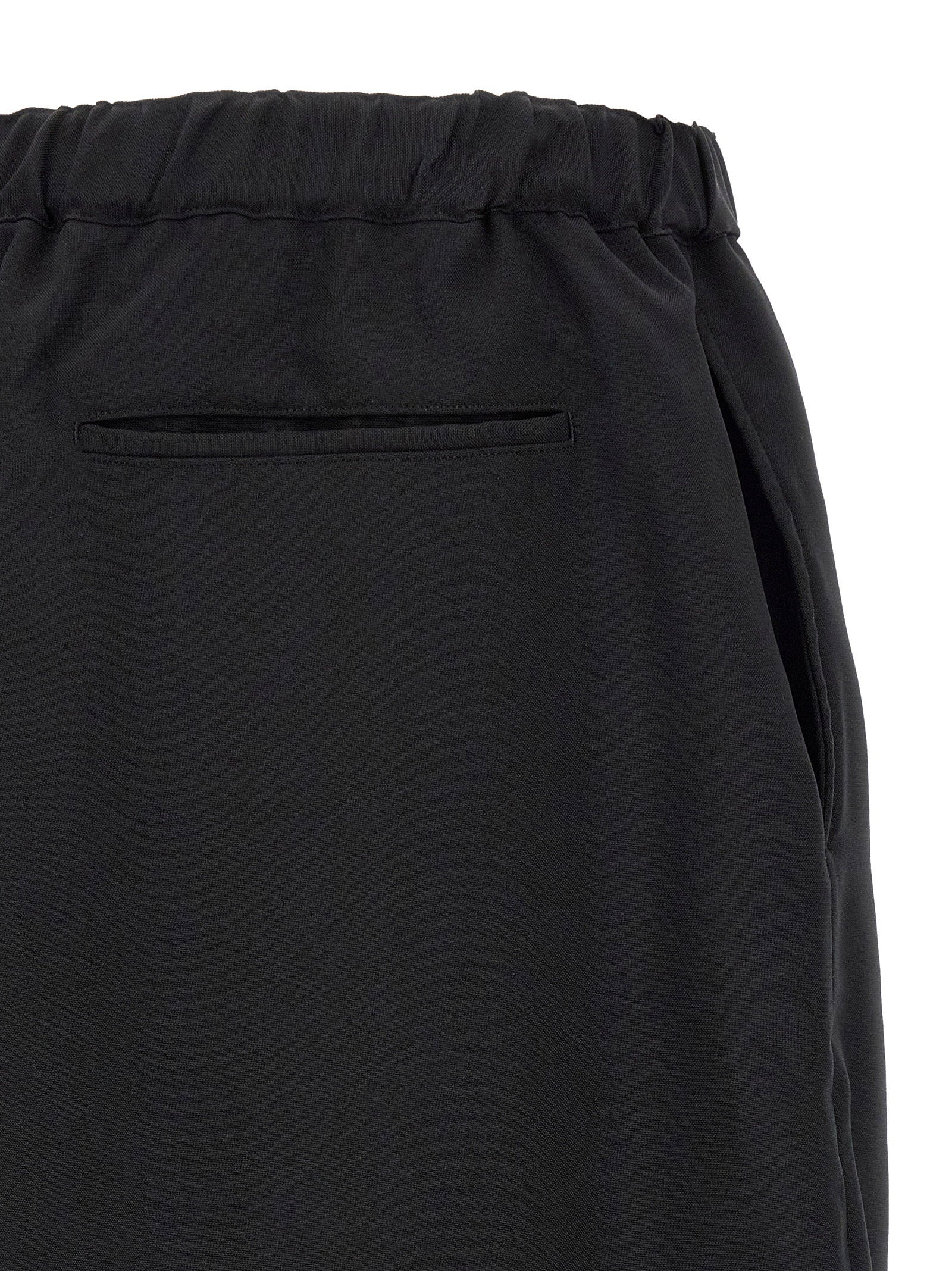 Comme Des Garcons Black Barrel Leg Pants