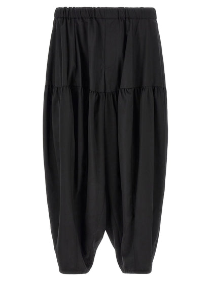 Comme Des Garcons Black Barrel Leg Pants