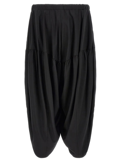 Comme Des Garcons Black Barrel Leg Pants