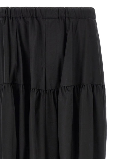 Comme Des Garcons Black Barrel Leg Pants