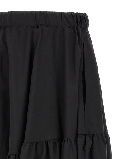 Comme Des Garcons Black Barrel Leg Pants