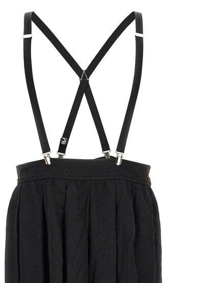 Comme Des Garcons Black Suspender Skirt