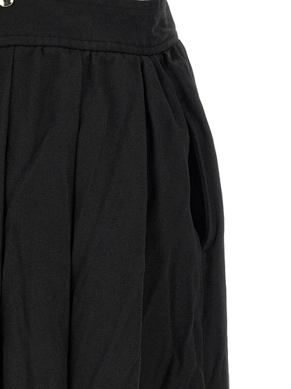 Comme Des Garcons Black Suspender Skirt
