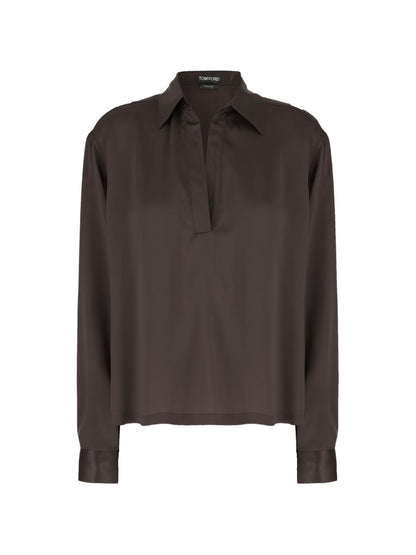 Tom Ford T-shirts and Polos BROWN