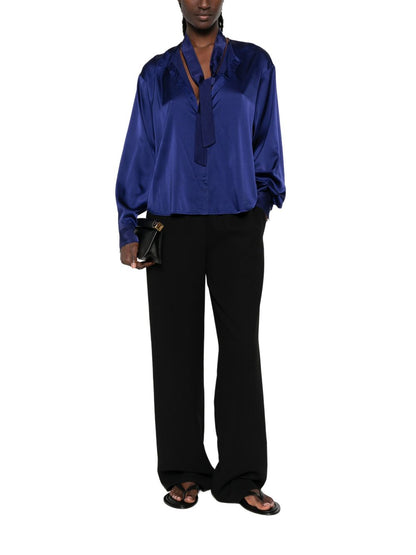 Forte Forte Silk bow-tie shirt