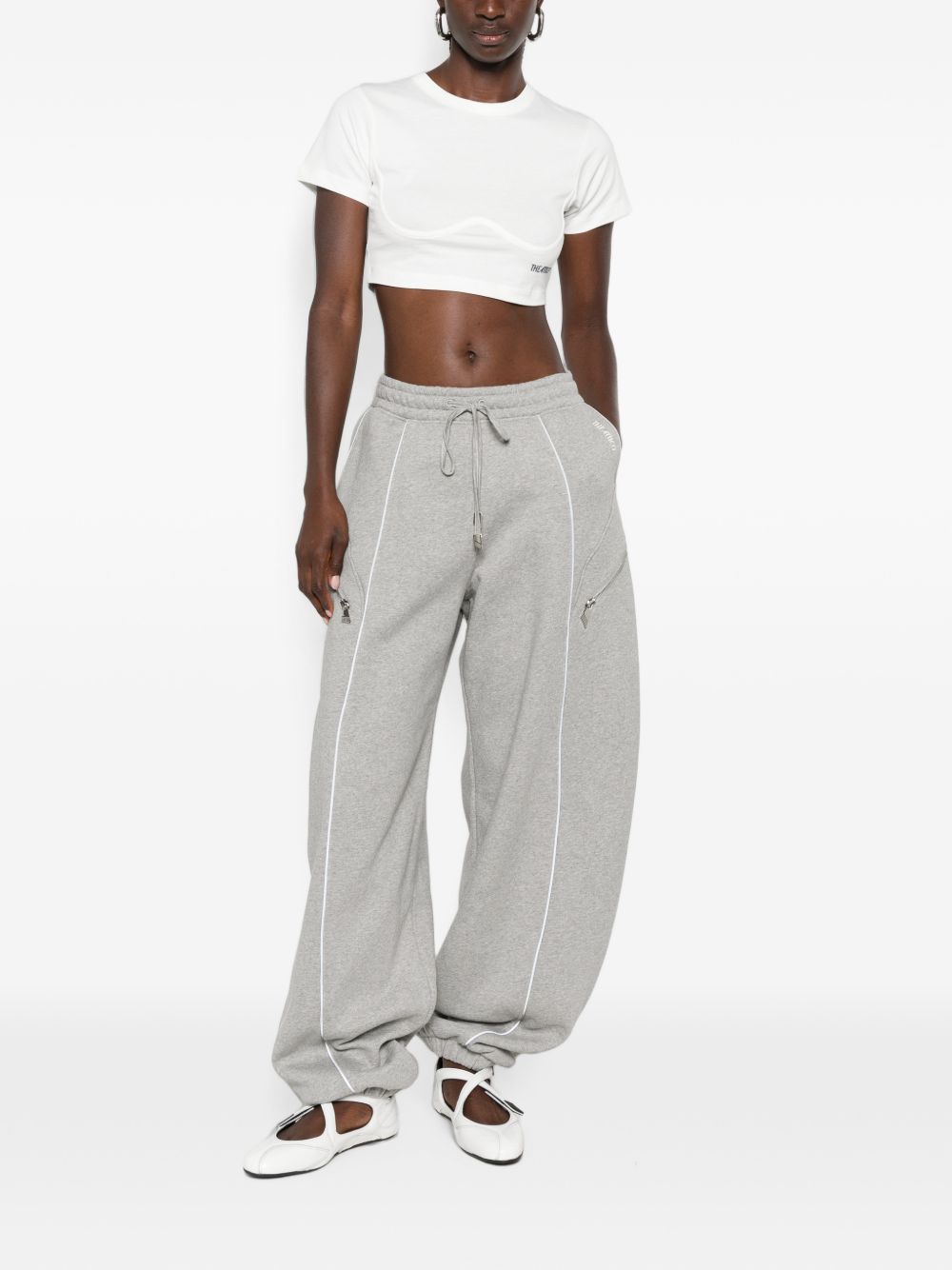 THE ATTICO Trousers GREY
