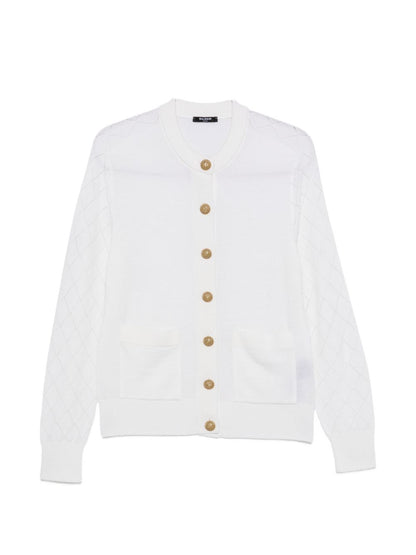 Balmain Sweaters WHITE
