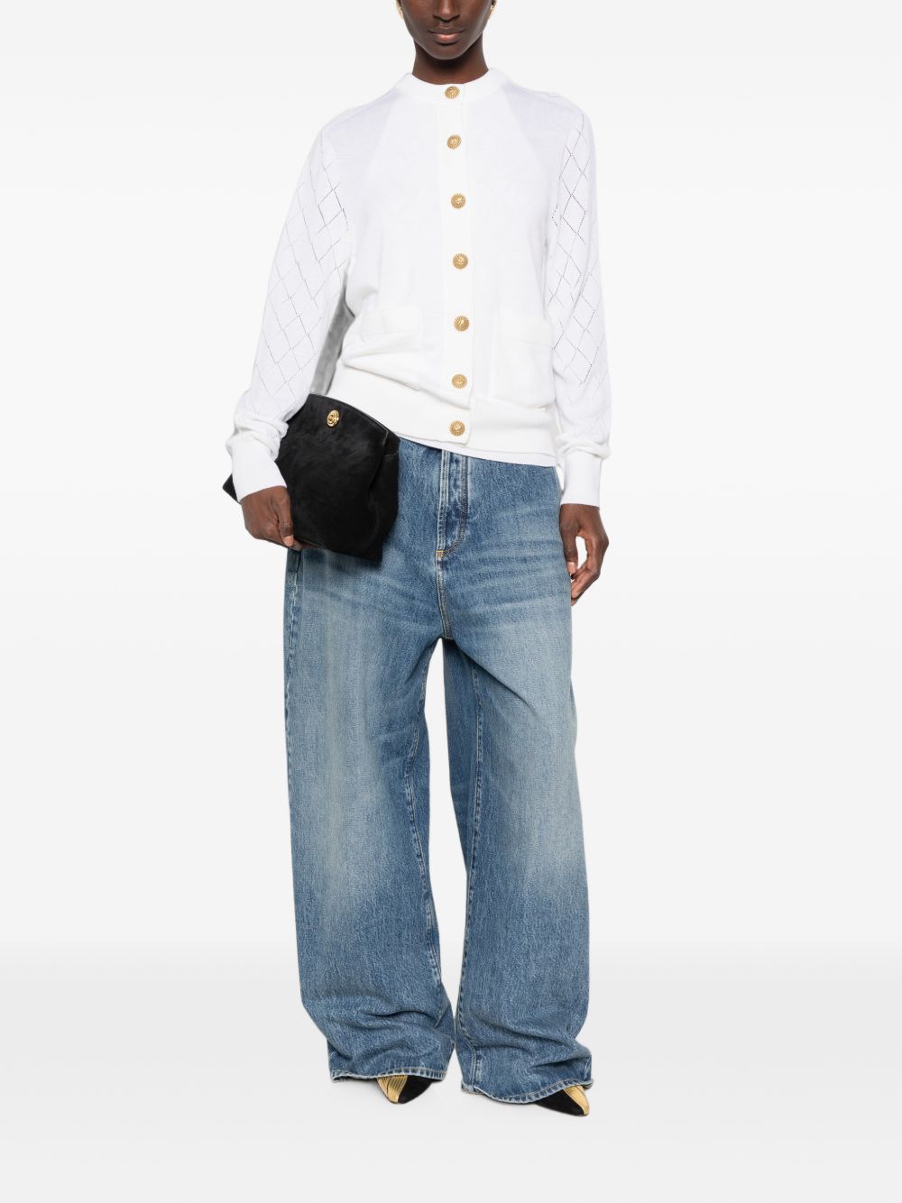 Balmain Sweaters WHITE