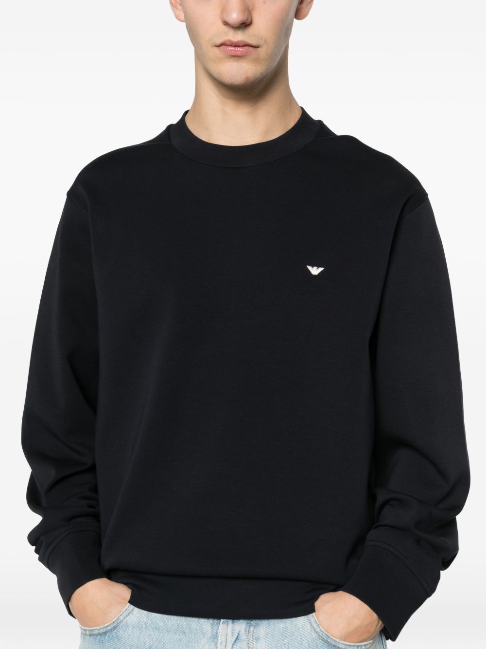 Emporio Armani Sweaters NAVY