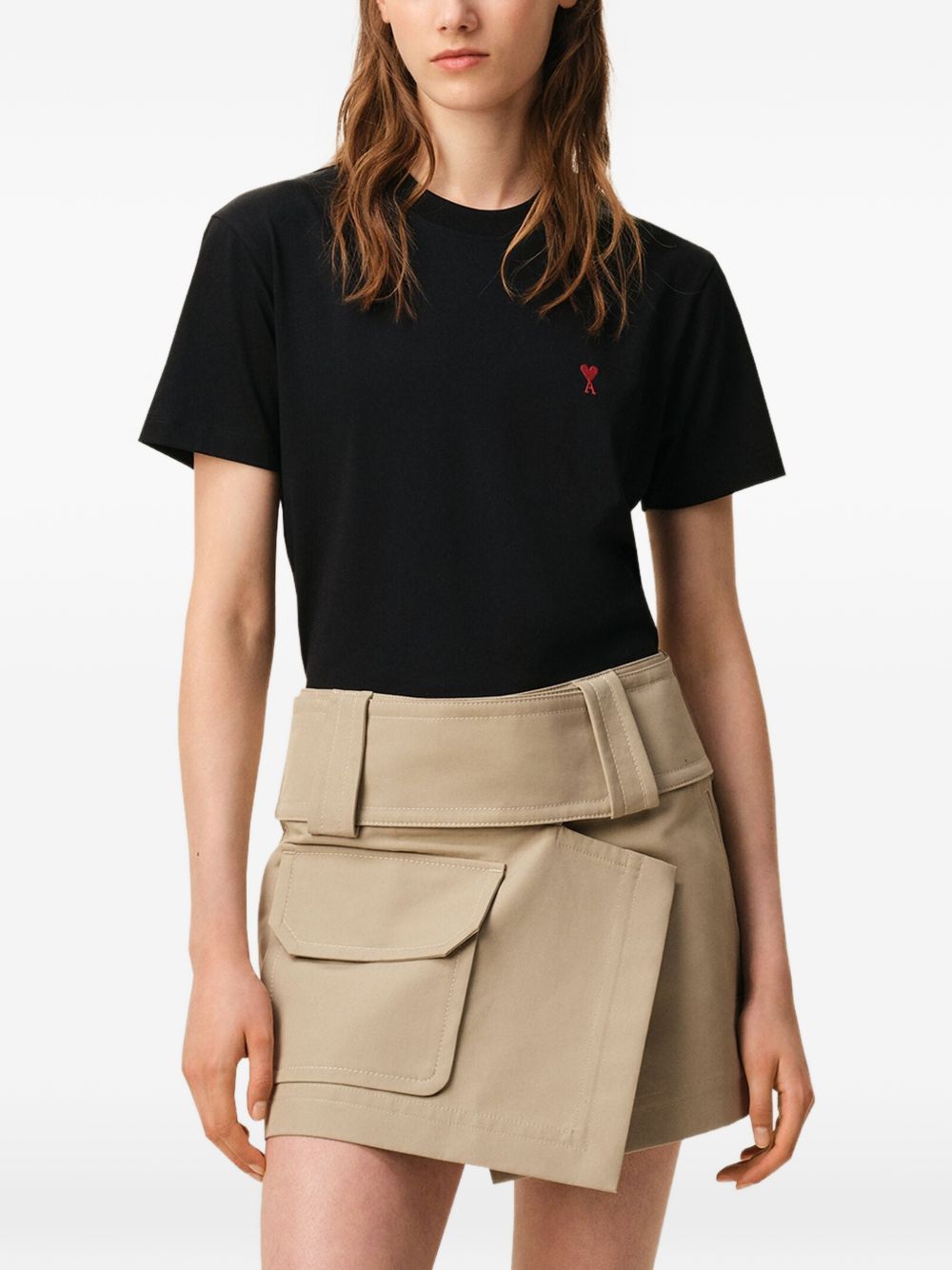 AMI PARIS T-shirts and Polos BLACK