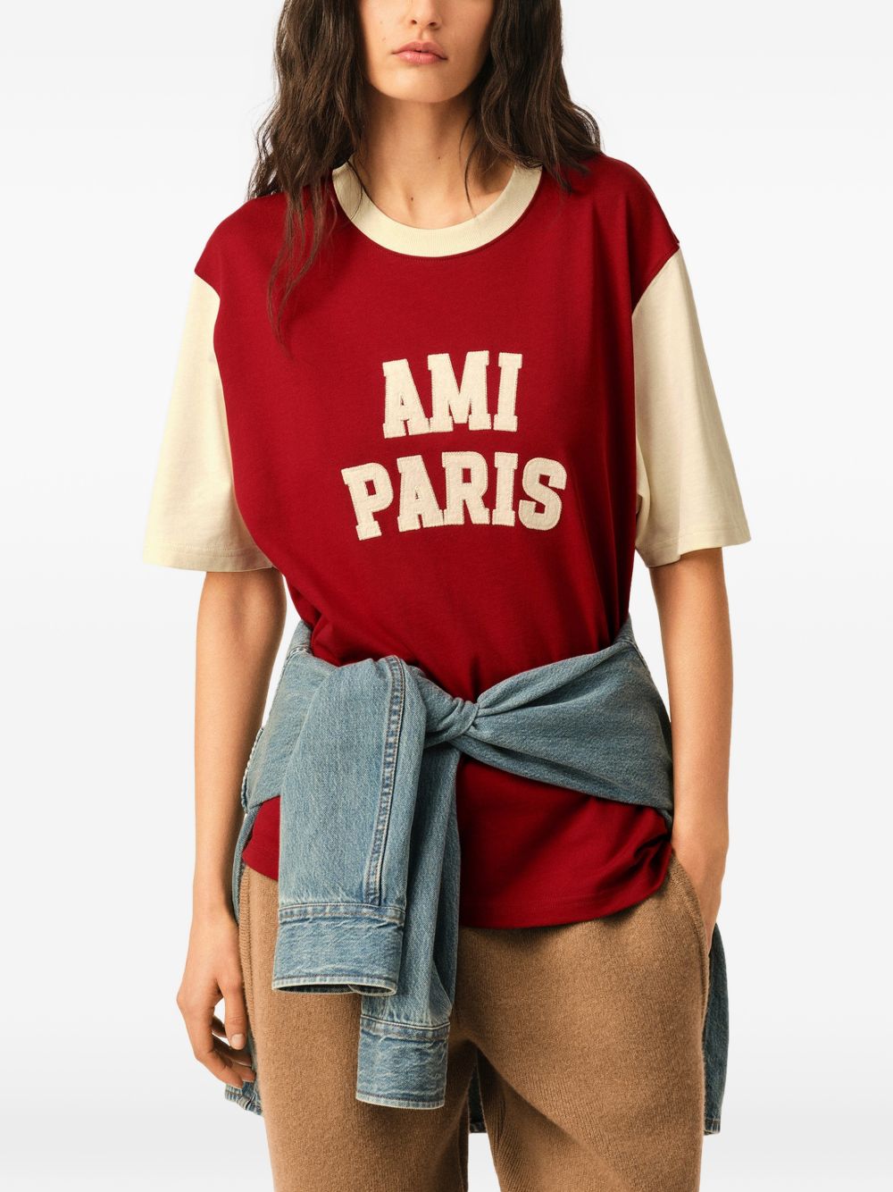 AMI PARIS T-shirts and Polos RED