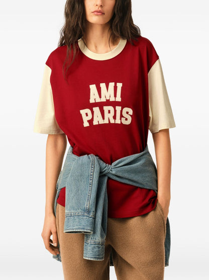 AMI PARIS T-shirts and Polos RED