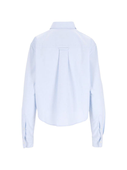 AMI PARIS Shirts LIGHT BLUE