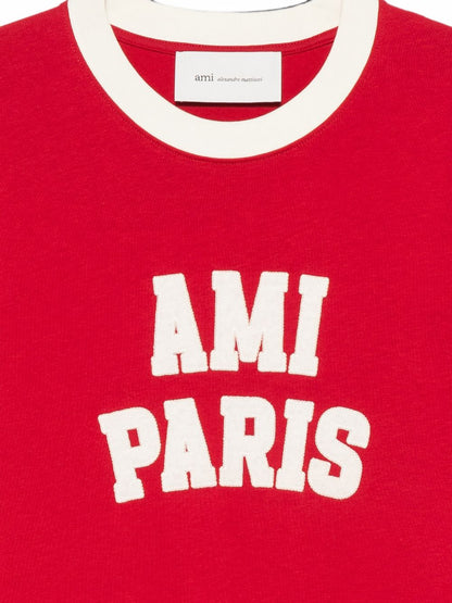 AMI PARIS T-shirts and Polos RED