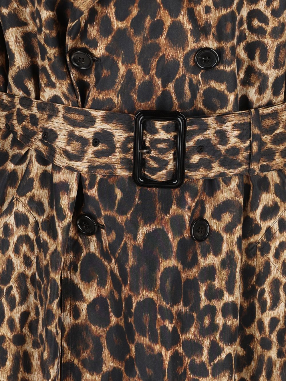 Saint Laurent Coats LEOPARD PRINT
