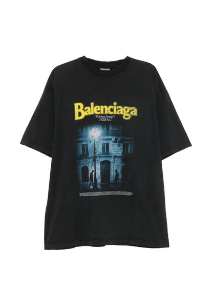 Balenciaga T-shirts and Polos BLACK