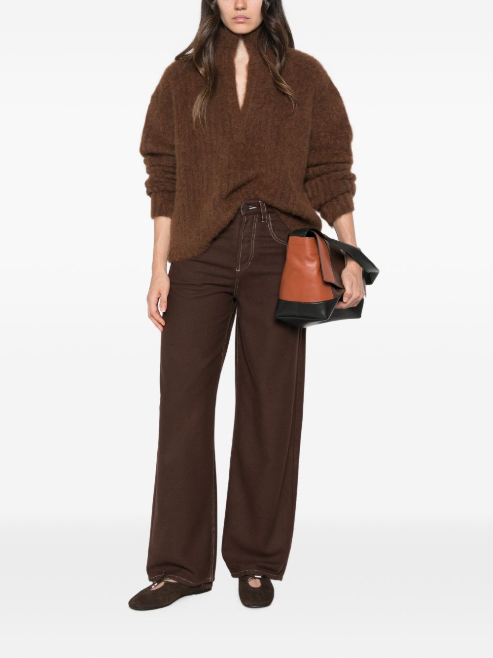 Uma Wang Trousers BROWN