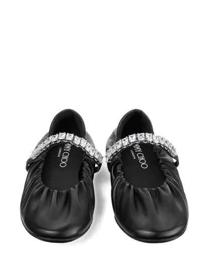 JIMMY CHOO Flat shoes BLACK