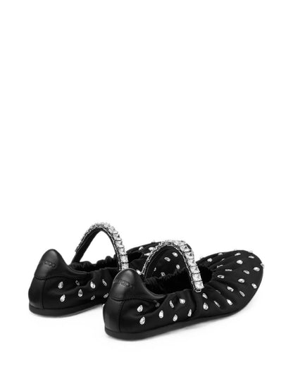 JIMMY CHOO Flat shoes BLACK
