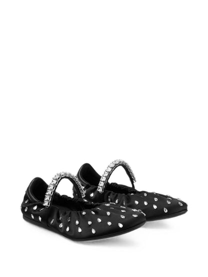 JIMMY CHOO Flat shoes BLACK