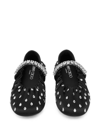 JIMMY CHOO Flat shoes BLACK