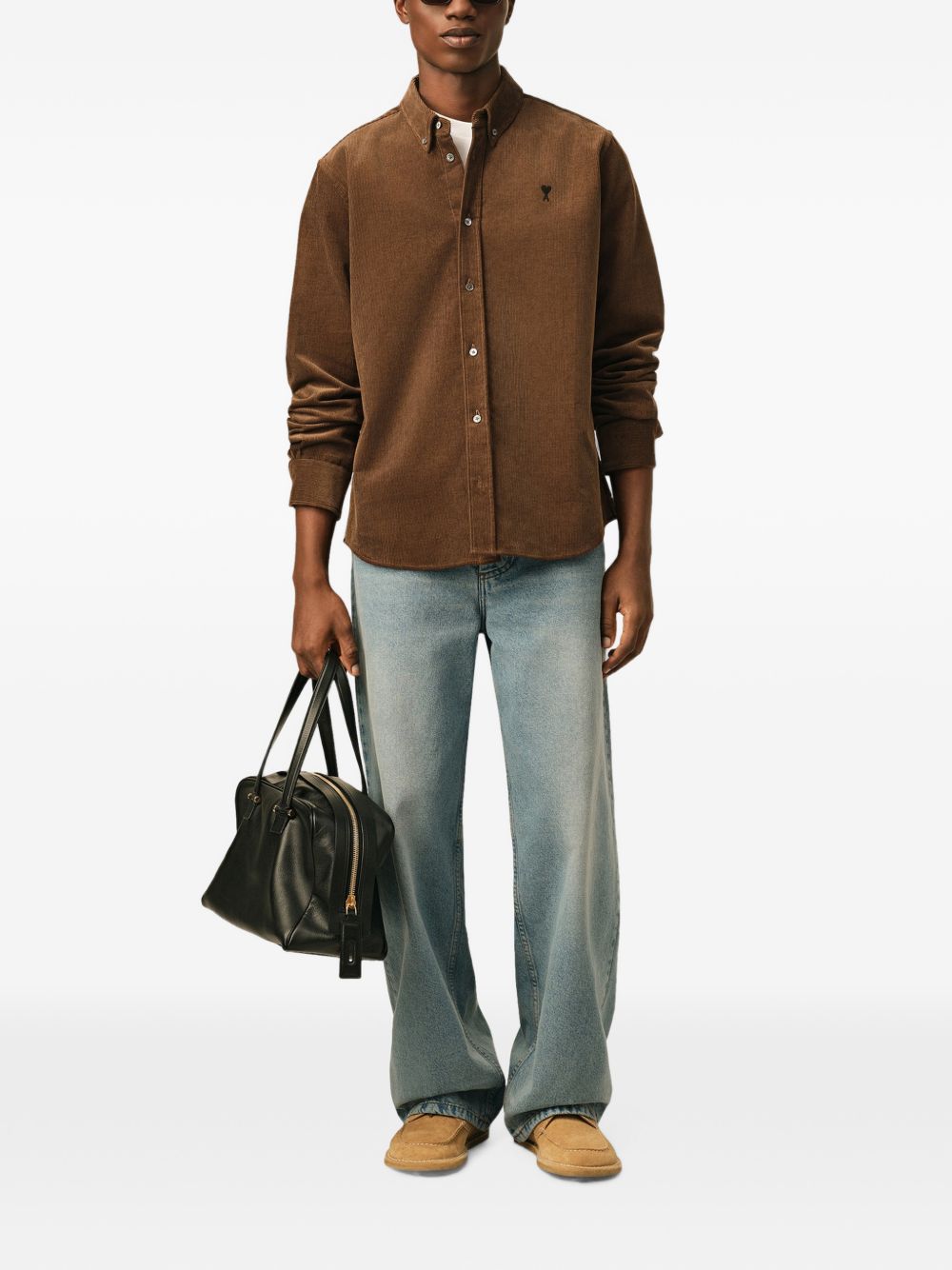 Ami Paris Shirts BROWN