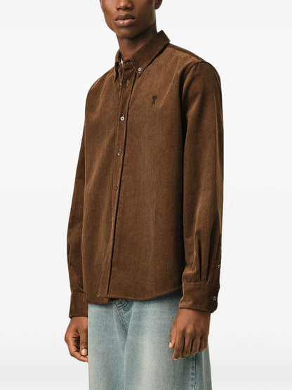 Ami Paris Shirts BROWN