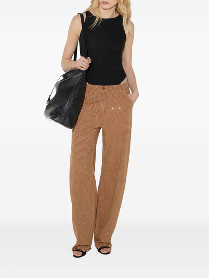 Elisabetta Franchi Trousers BROWN