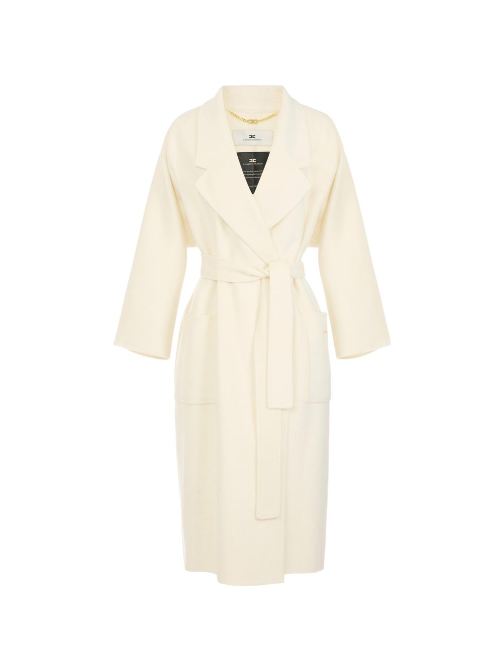 Elisabetta Franchi Coats WHITE