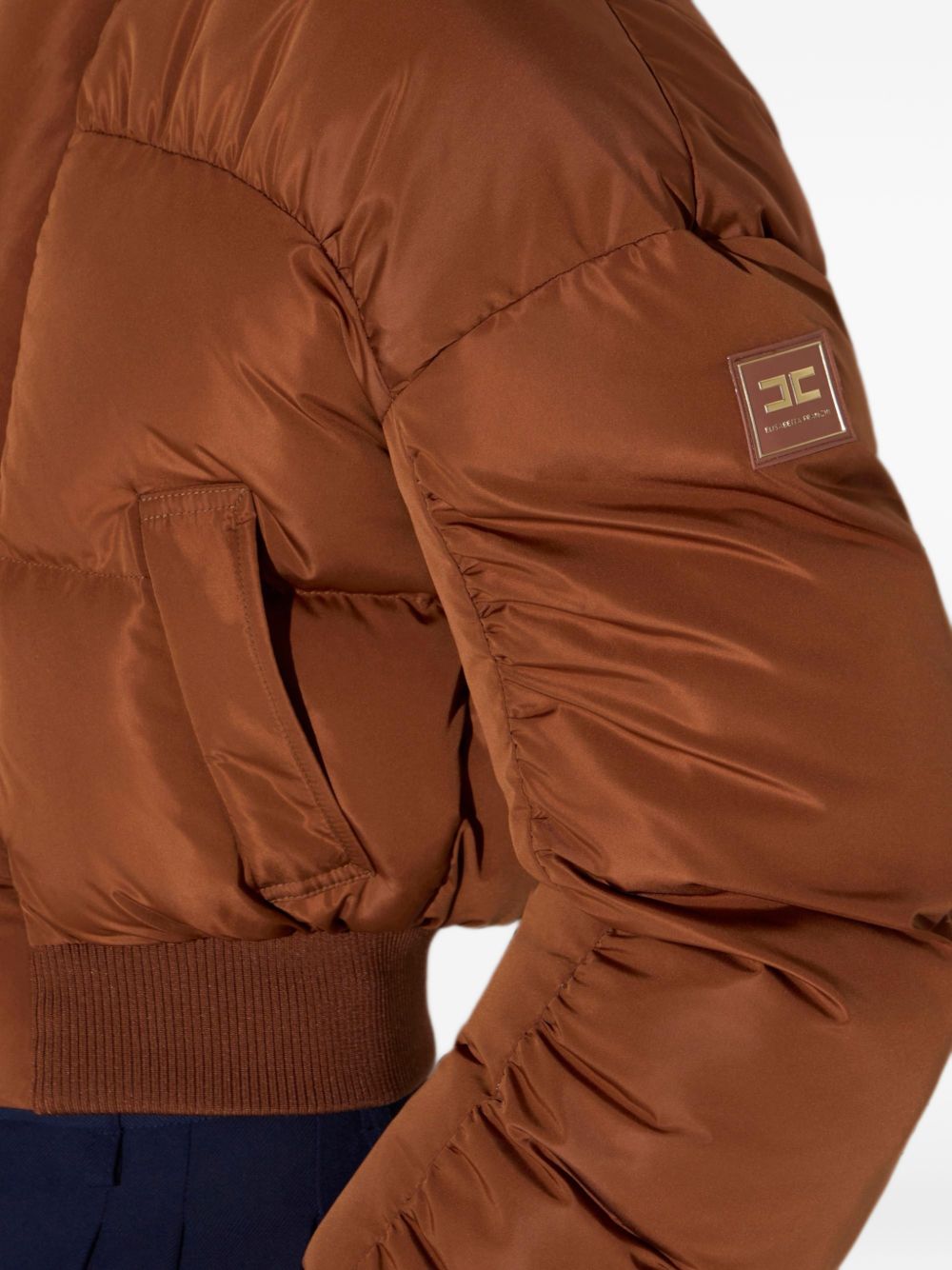 Elisabetta Franchi Coats BROWN
