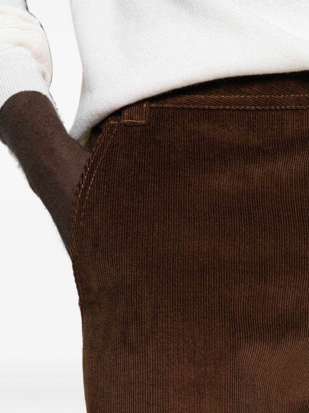AMI PARIS Trousers BROWN