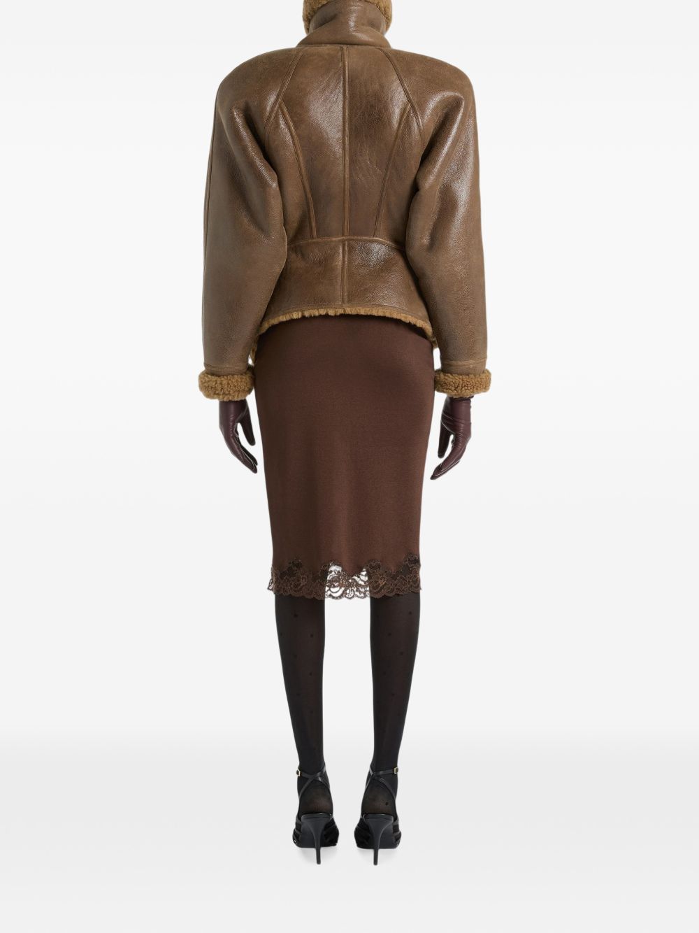 Balmain Skirts BROWN