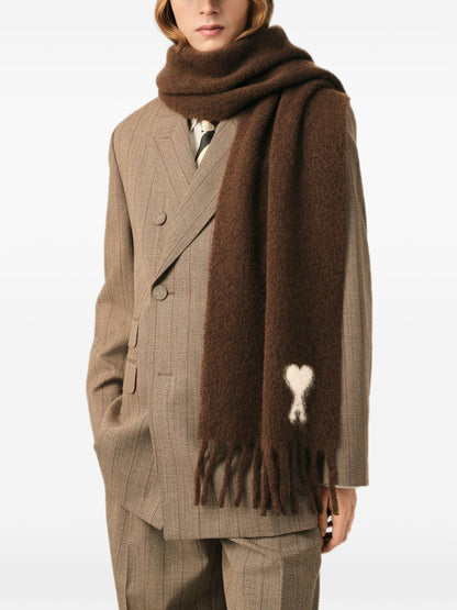 AMI PARIS Scarfs BROWN