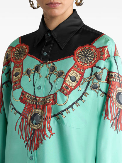 Etro Shirts LIGHT BLUE