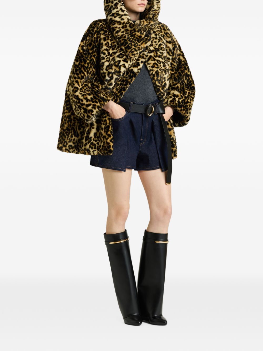 Givenchy Coats LEOPARD PRINT