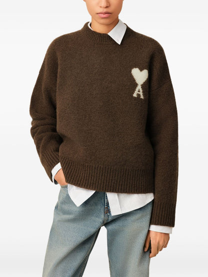 AMI PARIS Sweaters BROWN