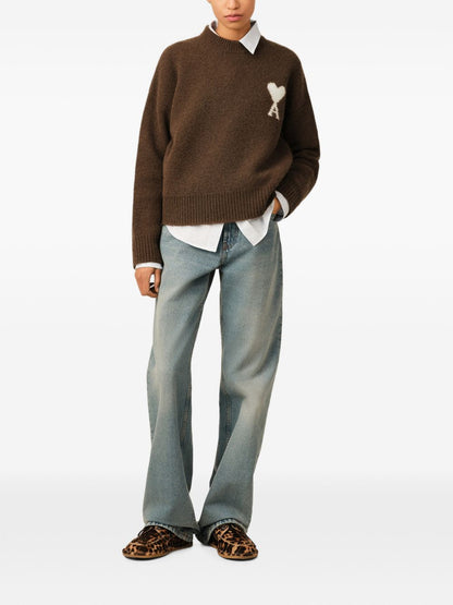 AMI PARIS Sweaters BROWN
