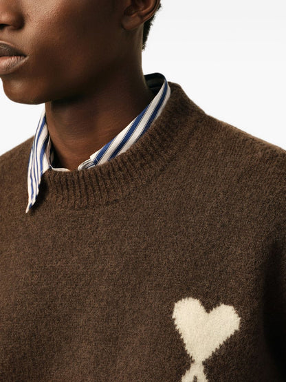 AMI PARIS Sweaters BROWN